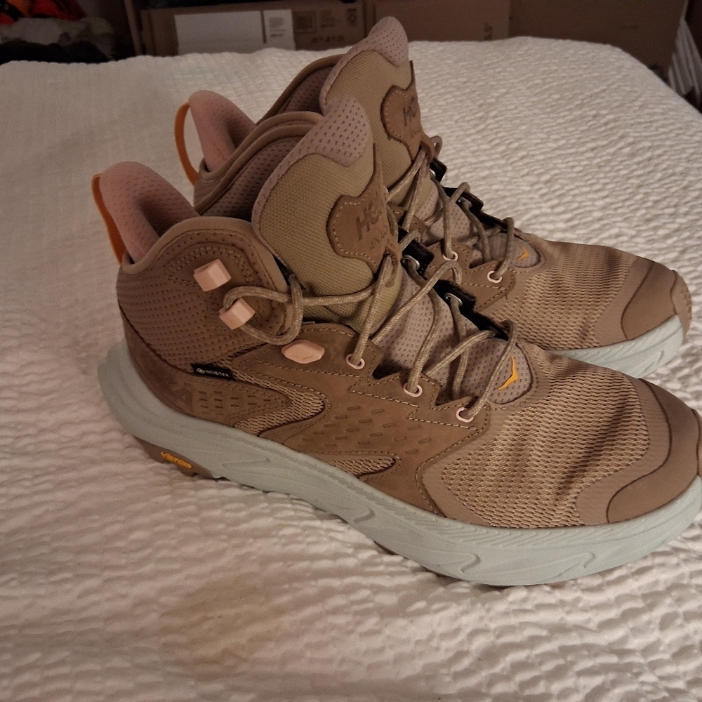Hoka One One Anacapa 2 Mid Gore Tex Dune Ice Flow Women's Size 11b NWOB - Picture 6 of 12